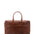 Borsa da viaggio unisex vera pelle 100% cotone 4562-MARRONE Alessia Firenze