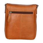 Borsa a tracolla da uomo in vera pelle RFID HILB-6155-CUOIO Hill Burry