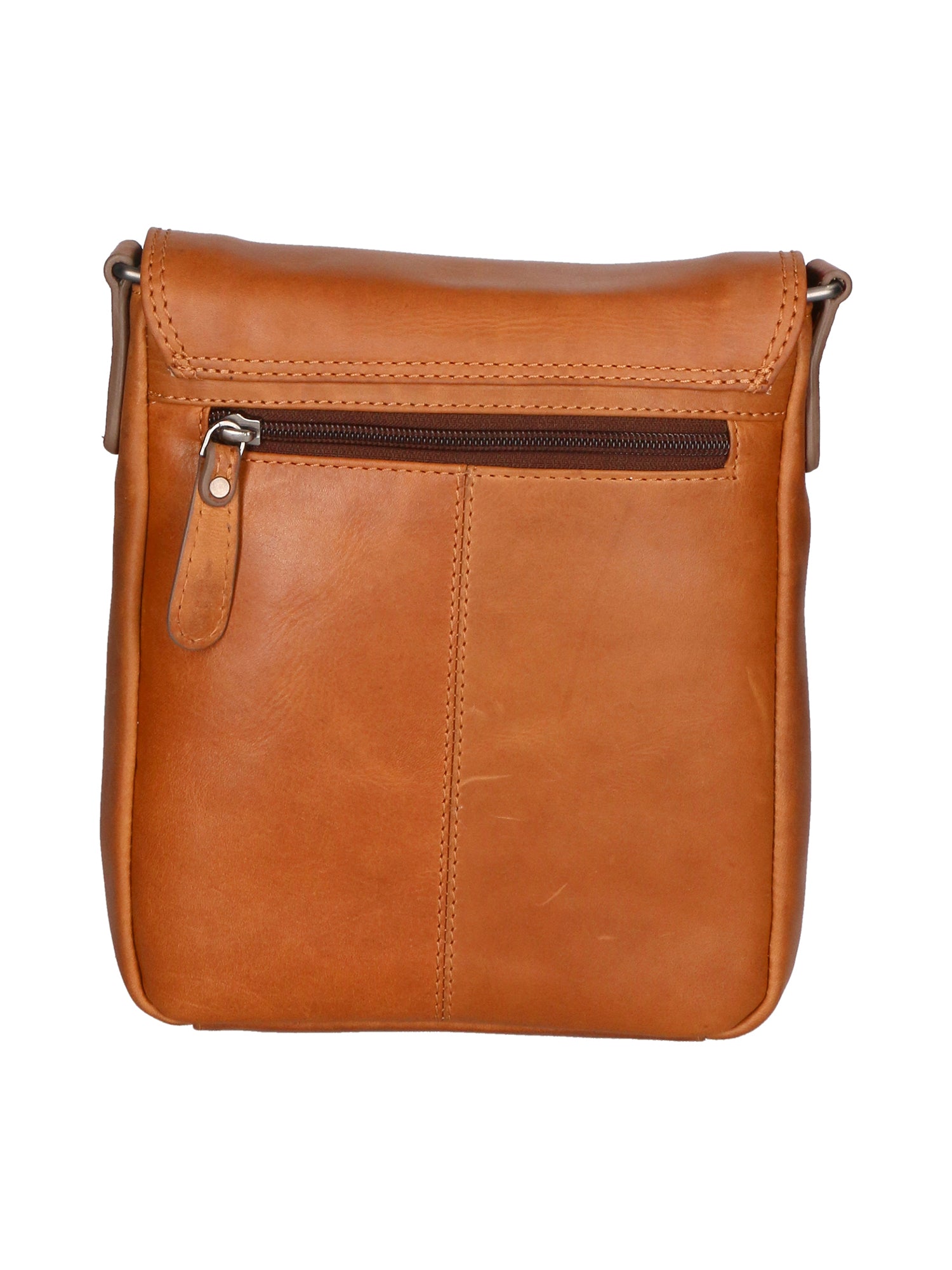 Borsa a tracolla da uomo in vera pelle RFID HILB-6155-CUOIO Hill Burry