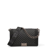 Borsa a mano da donna 100% Pvc FLAT-M 24-BLACK - BRUSH CDF Marc Ellis