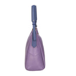 Vladimira Borsa a spalla da donna Vera pelle 06675-D87 VIOLET + D24 BLU Gave Lux