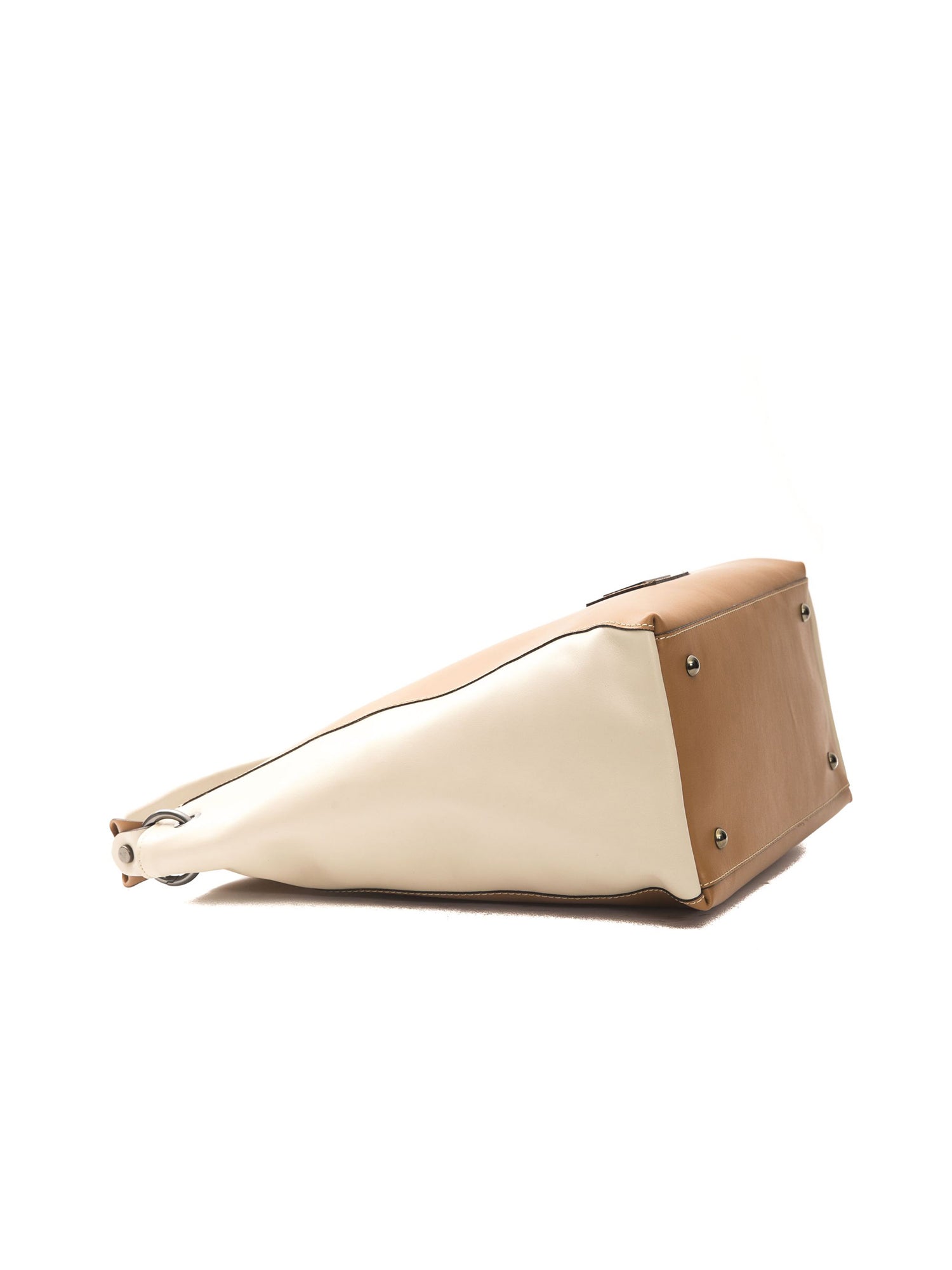 Borsa a Spalla in Pelle Vegana Beige