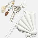 Portachiavi in Poliestere Bianco