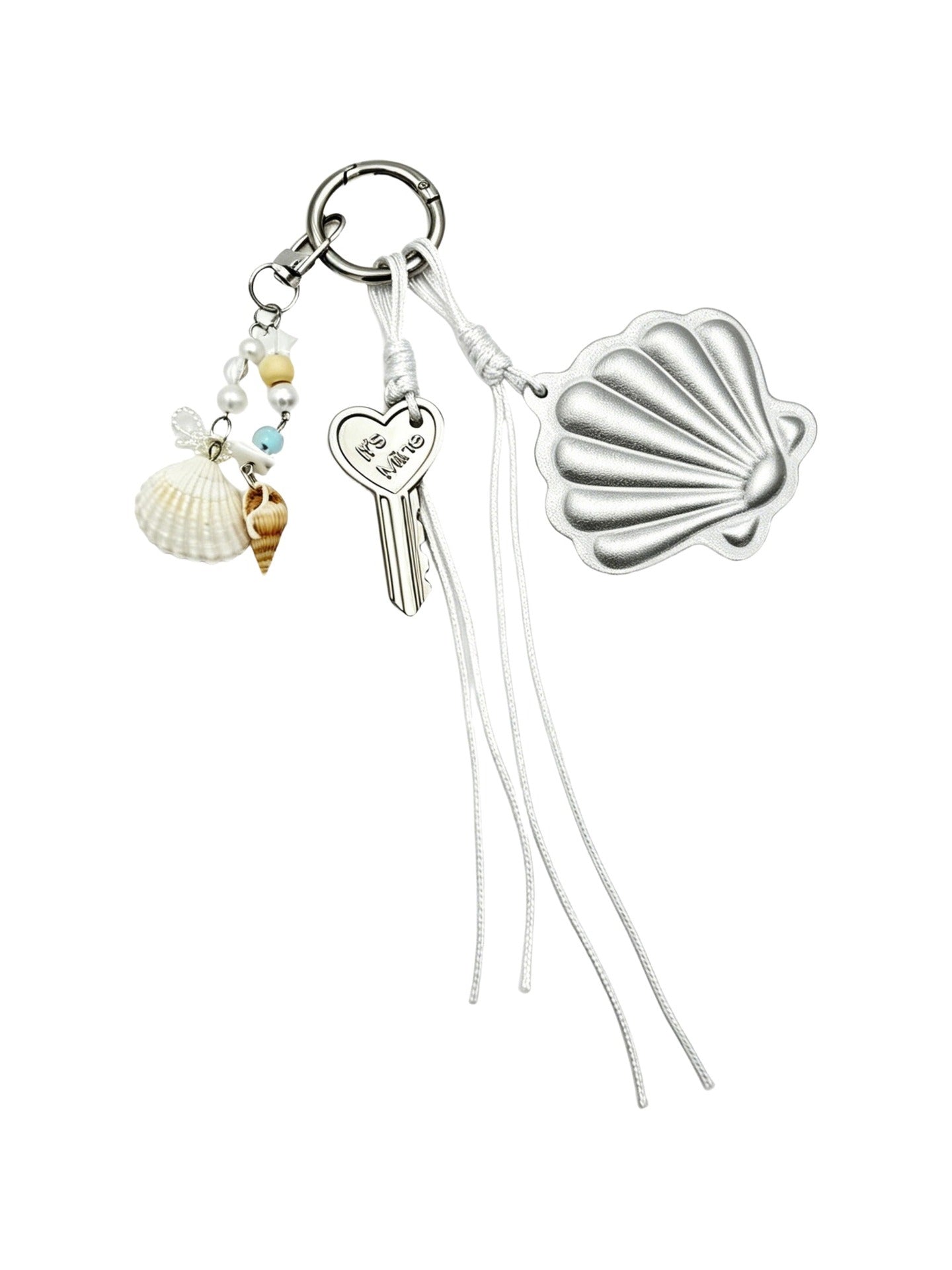 Portachiavi in Poliestere Argento