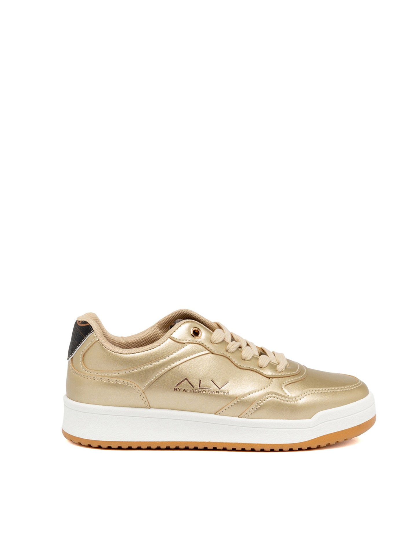 Sneakers in Pelle Vegana Oro