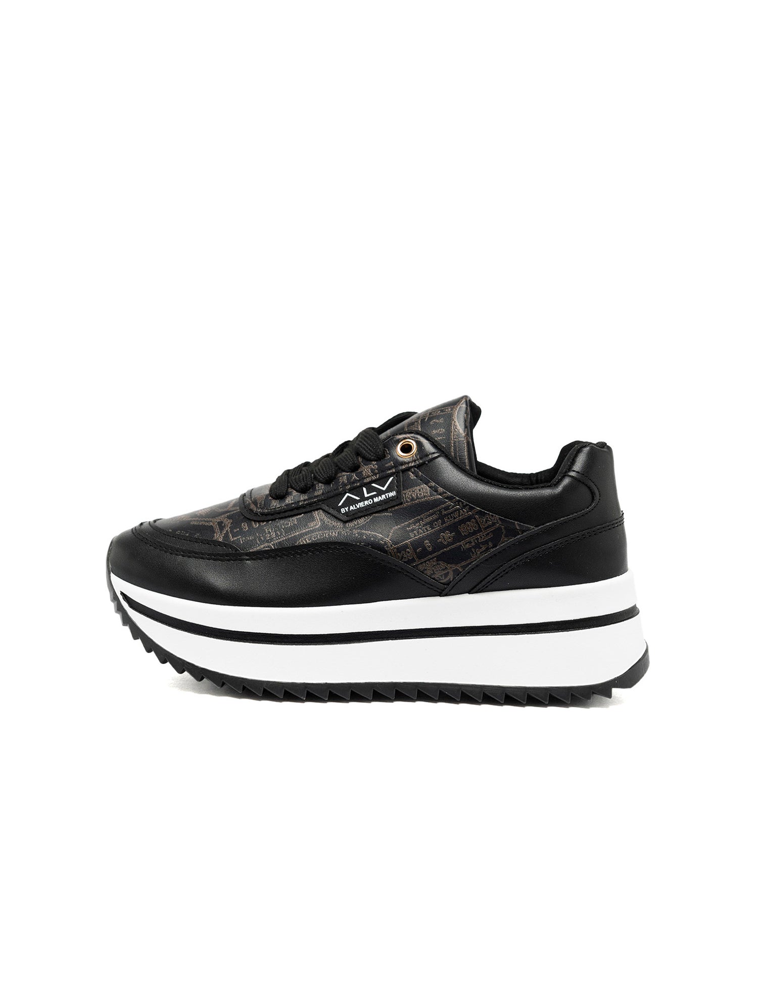 Sneakers in Pelle Vegana Nero