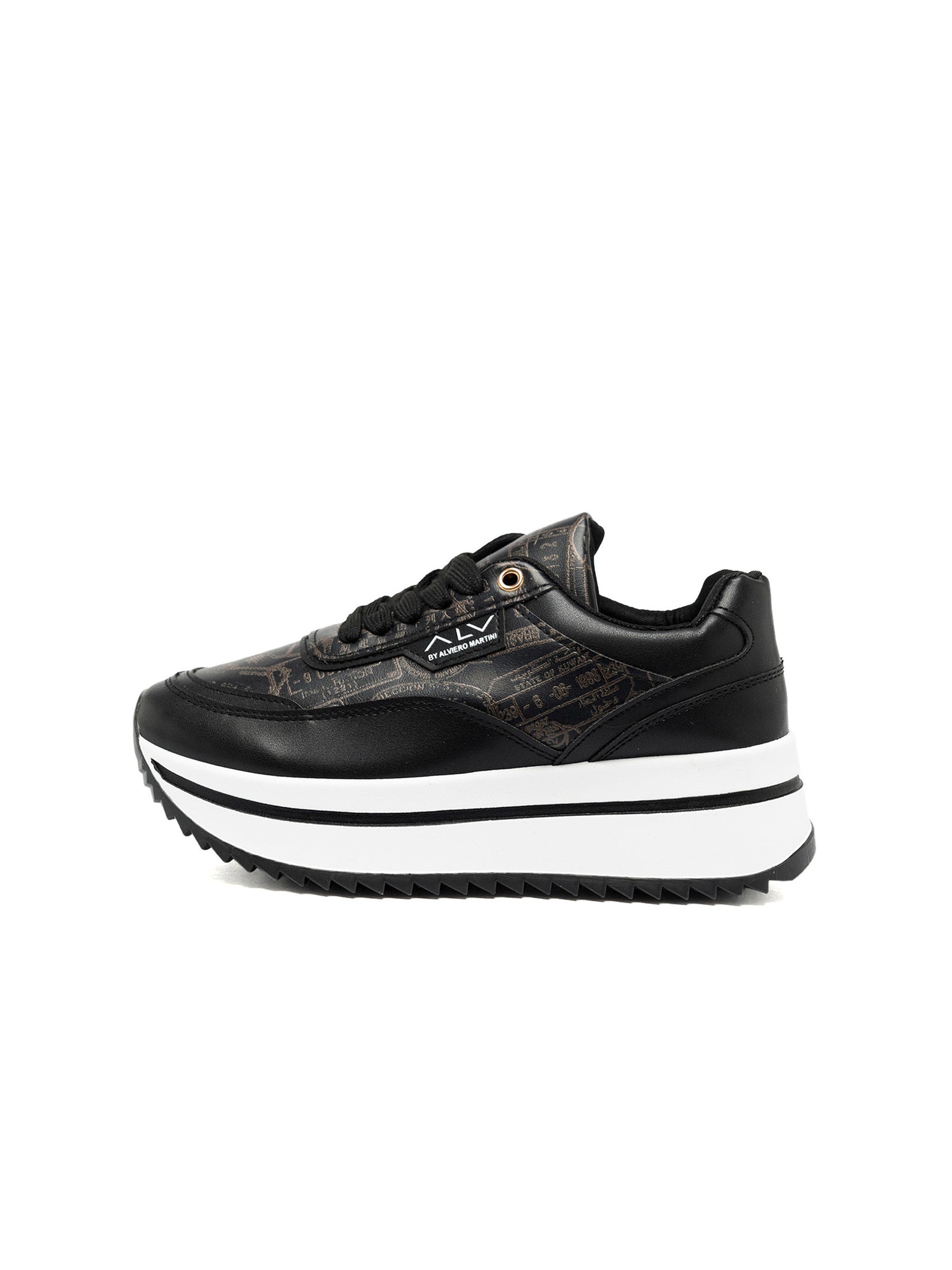Sneakers in Pelle Vegana Nero