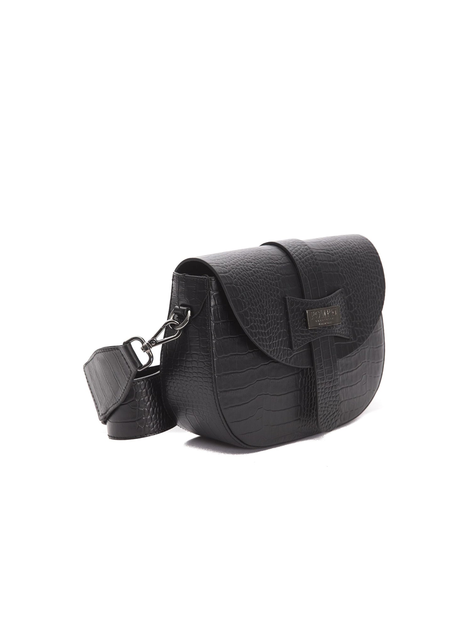 Borsa a Tracolla in Pelle Vegana Nero