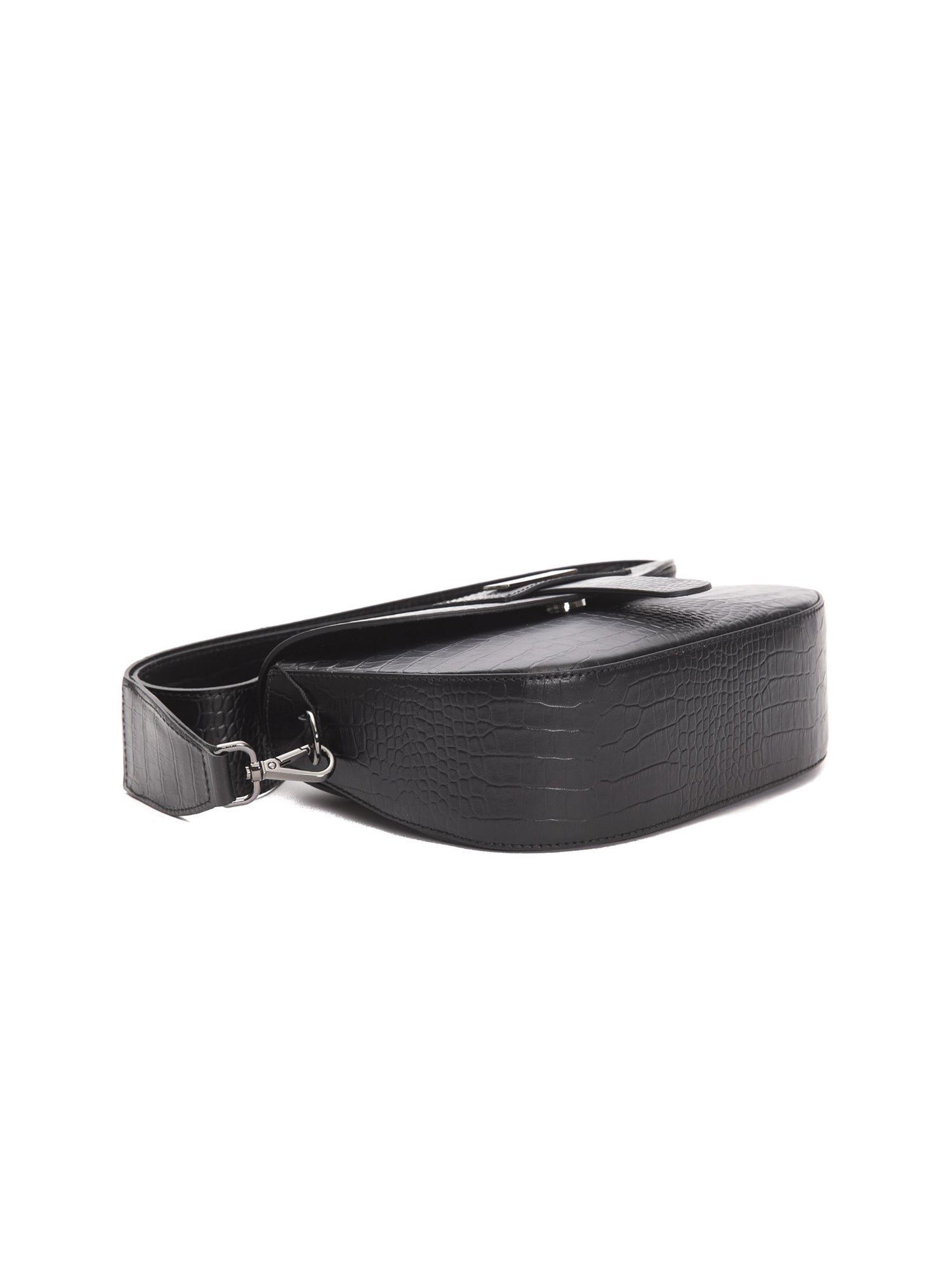 Borsa a Tracolla in Pelle Vegana Nero
