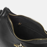 Borsa a Spalla in Pelle Vegana Nero