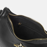 Borsa a Spalla in Pelle Vegana Nero