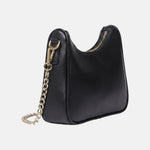 Borsa a Spalla in Pelle Vegana Nero