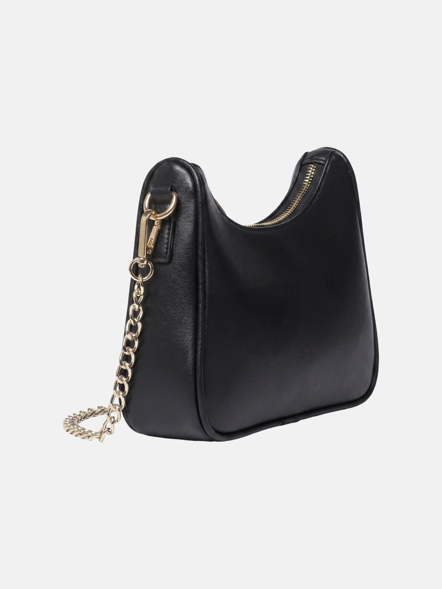 Borsa a Spalla in Pelle Vegana Nero