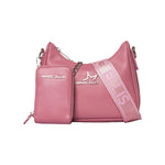Borsa a Spalla in Pelle Vegana Rosa
