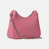 Borsa a Spalla in Pelle Vegana Rosa