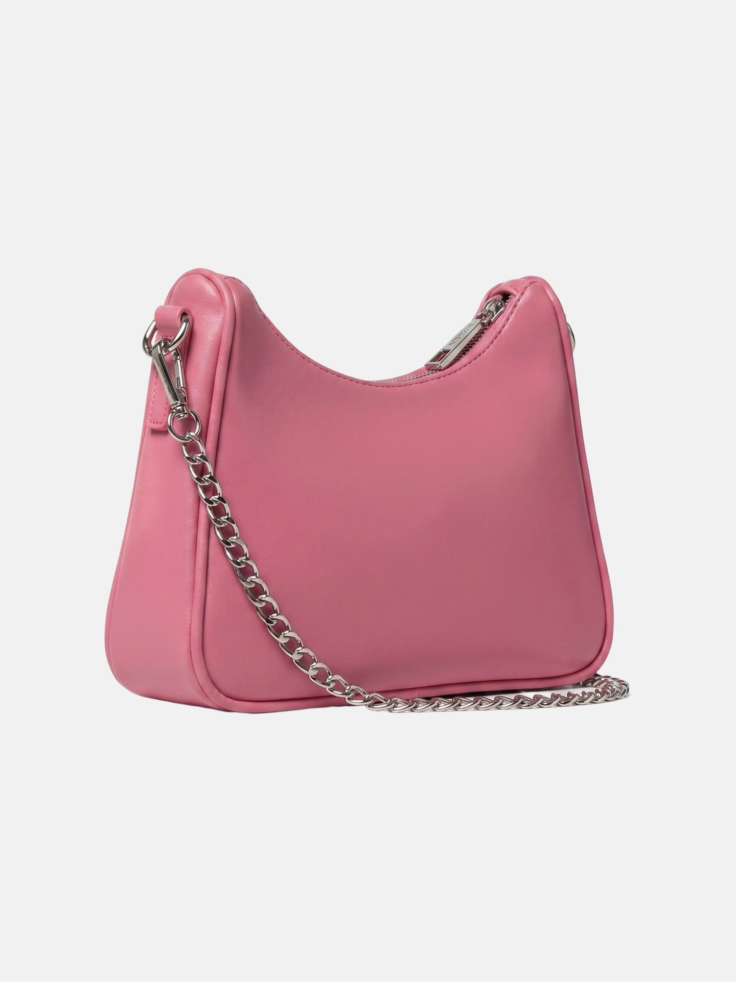 Borsa a Spalla in Pelle Vegana Rosa