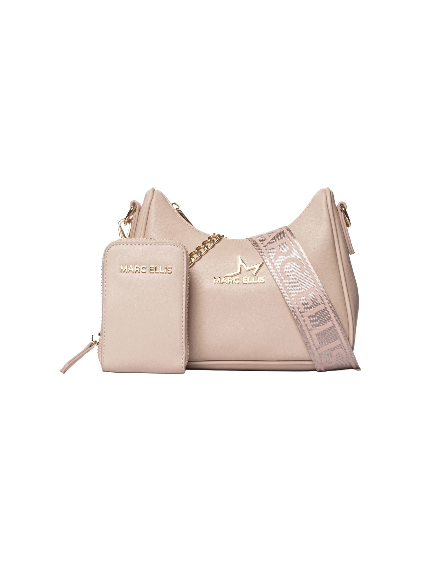 Borsa a Spalla in Pelle Vegana Rosa