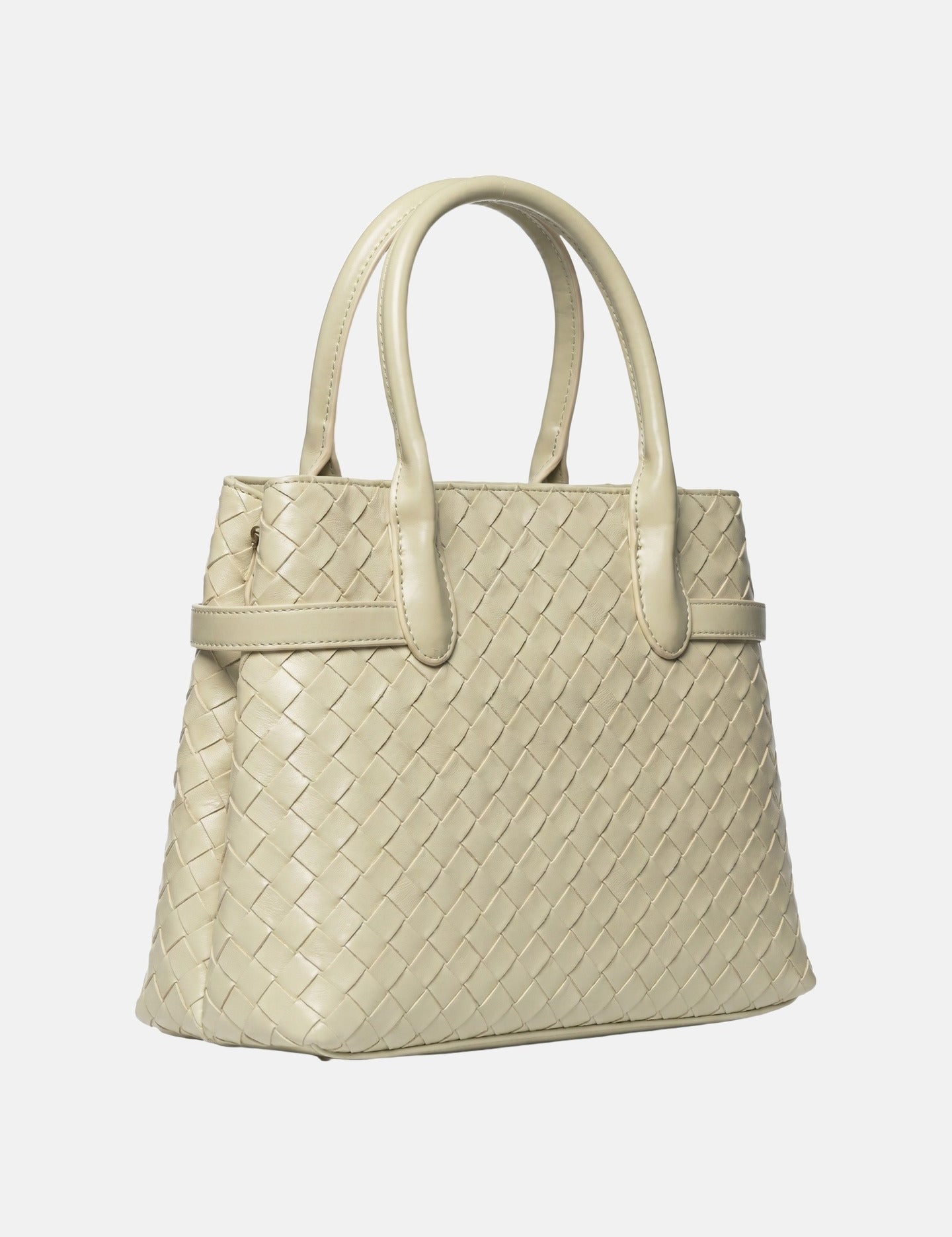 Borsa a Mano in Pelle Vegana Verde Chiaro