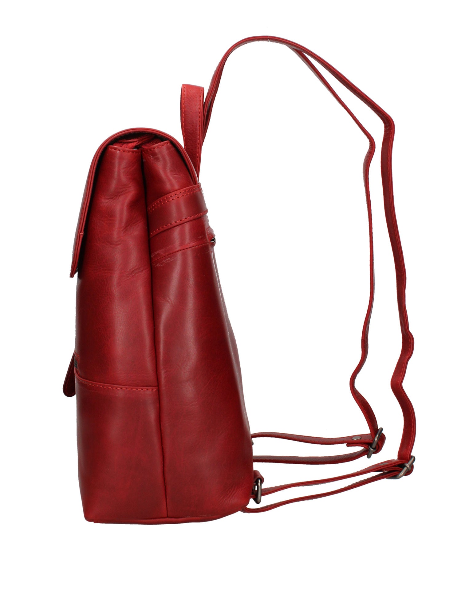 Zaino in Vera Pelle Rosso