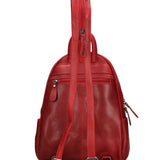 Zaino in Vera Pelle Rosso