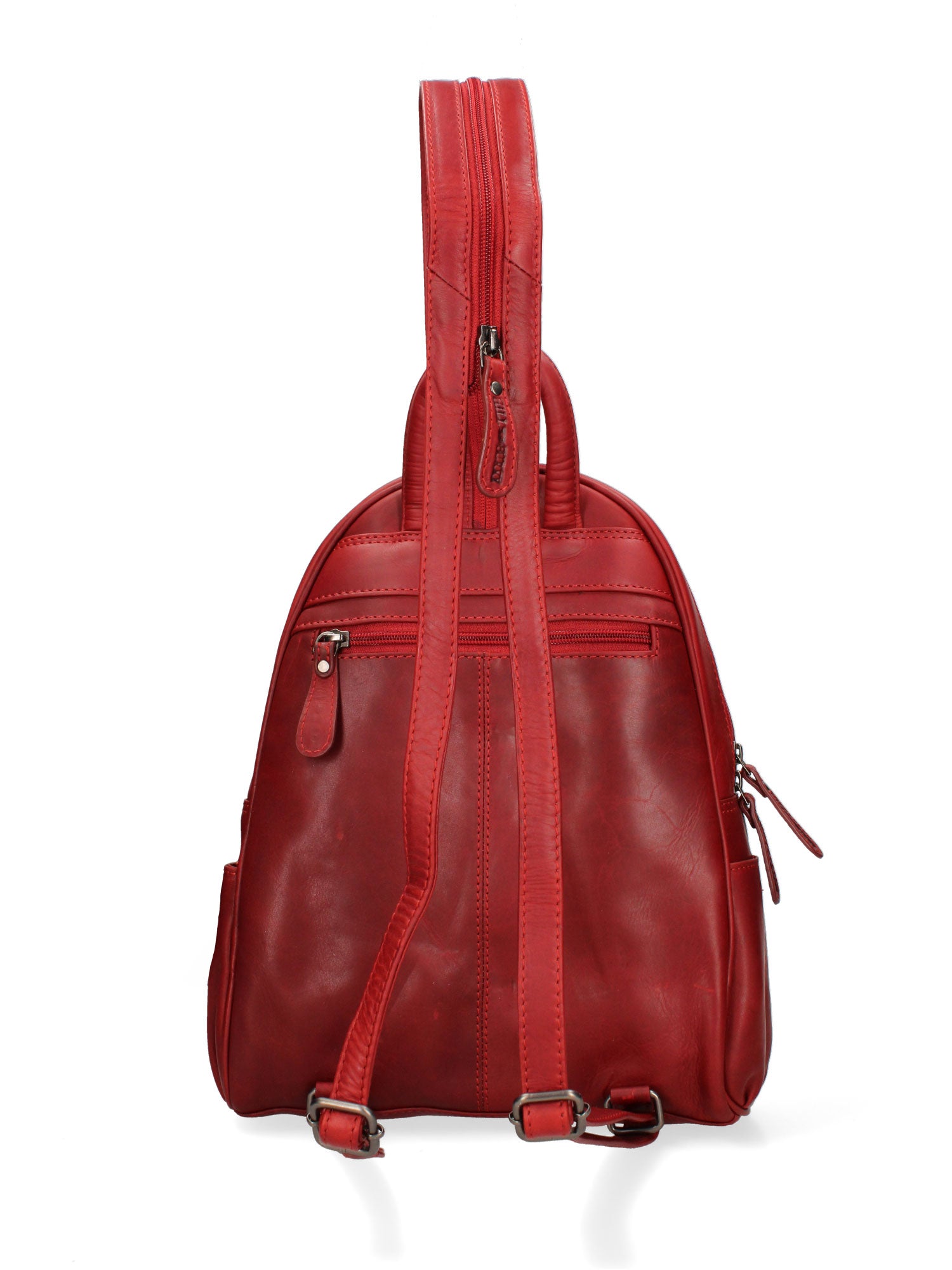 Zaino in Vera Pelle Rosso