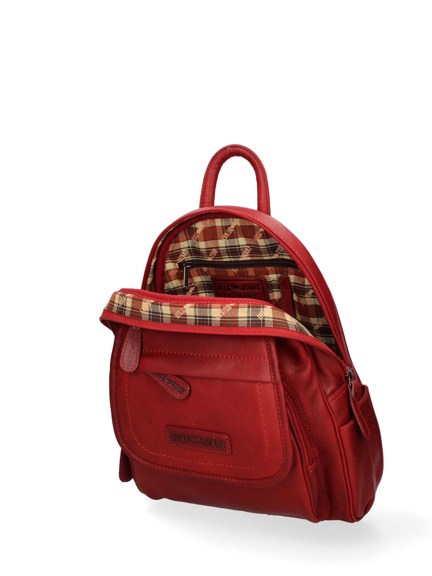 Zaino in Vera Pelle Rosso