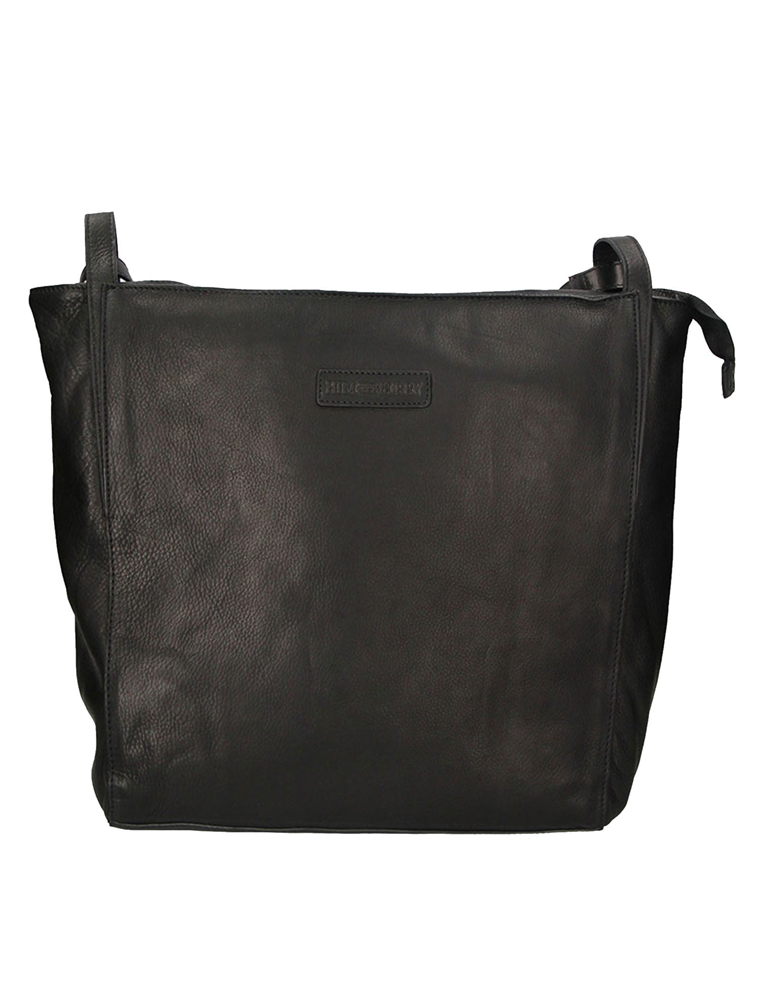 Borsa a Tracolla in Vera Pelle Nero