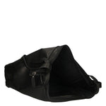 Borsa a Tracolla in Vera Pelle Nero