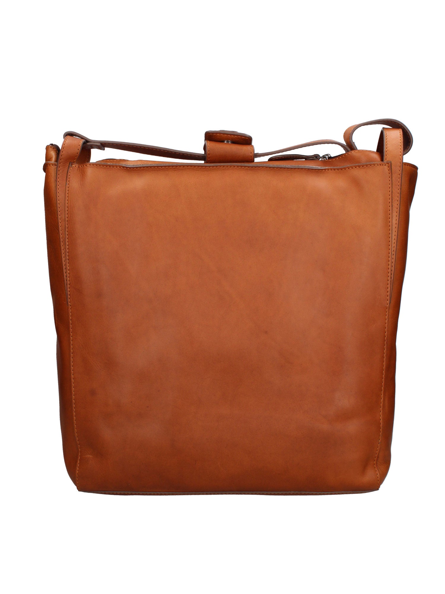 Borsa a Tracolla in Vera Pelle Marrone