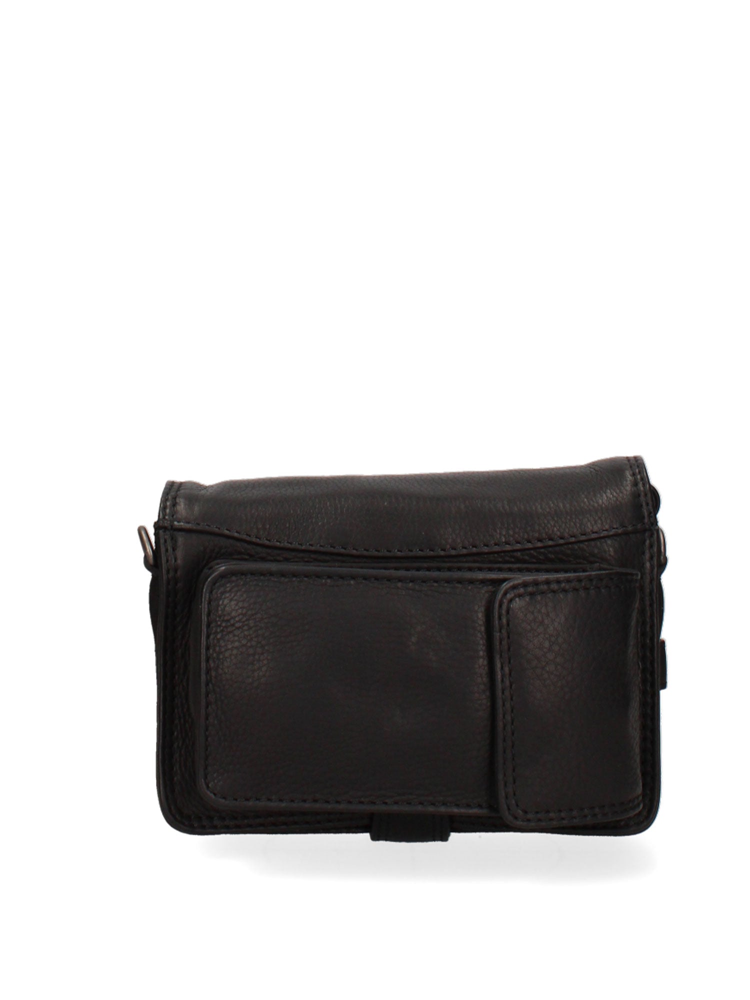 Borsa a Tracolla in Vera Pelle Nero
