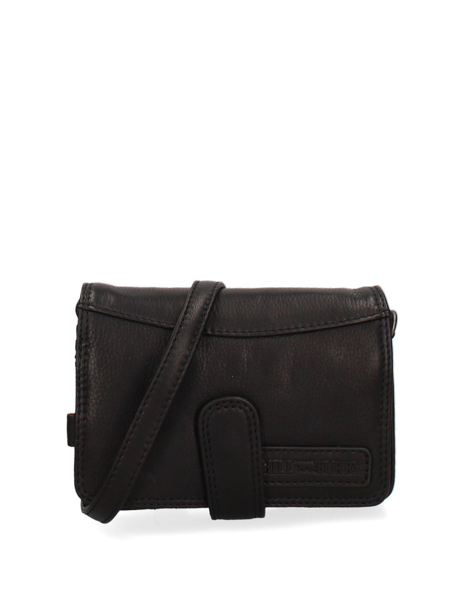 Borsa a Tracolla in Vera Pelle Nero