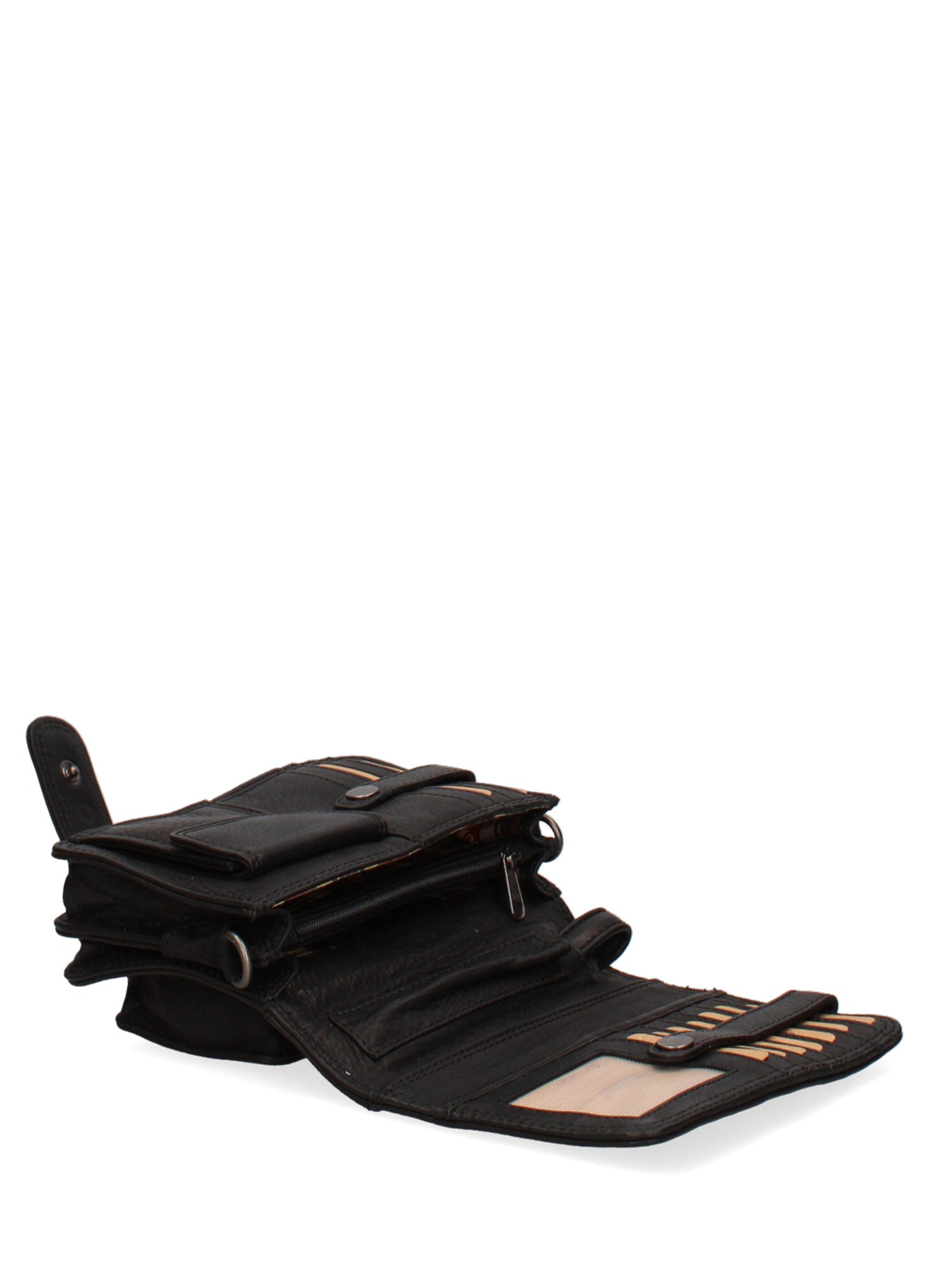 Borsa a Tracolla in Vera Pelle Nero