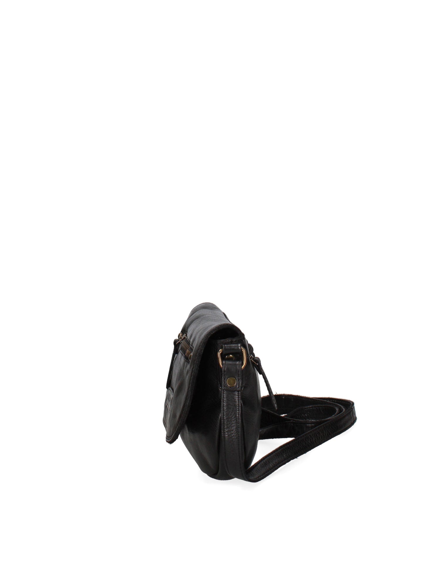 Borsa a Tracolla in Vera Pelle Nero