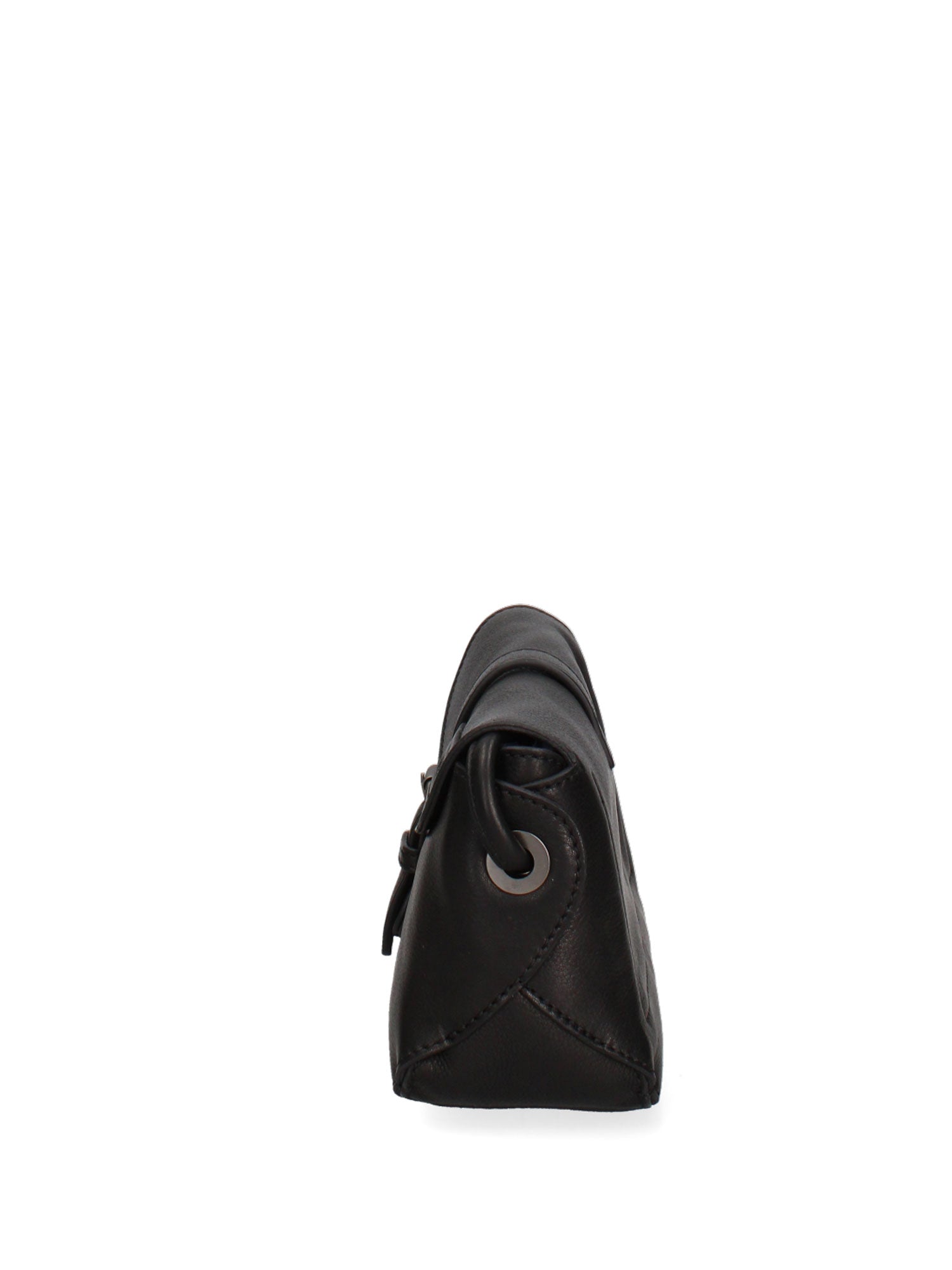 Borsa a Tracolla in Vera Pelle Nero