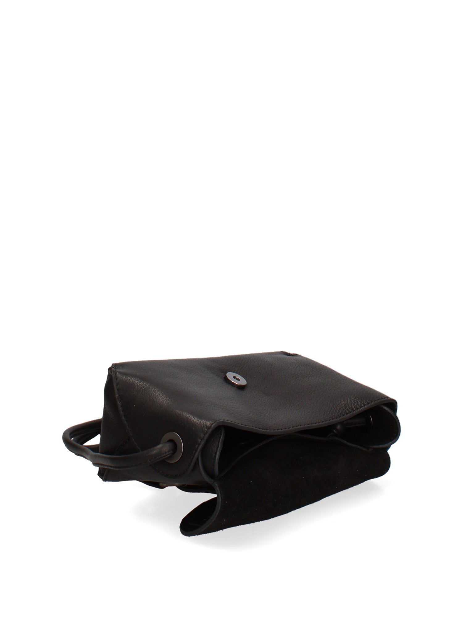 Borsa a Tracolla in Vera Pelle Nero