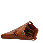 Borsa a Tracolla in Vera Pelle Marrone