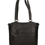 Borsa a Spalla in Vera Pelle Nero