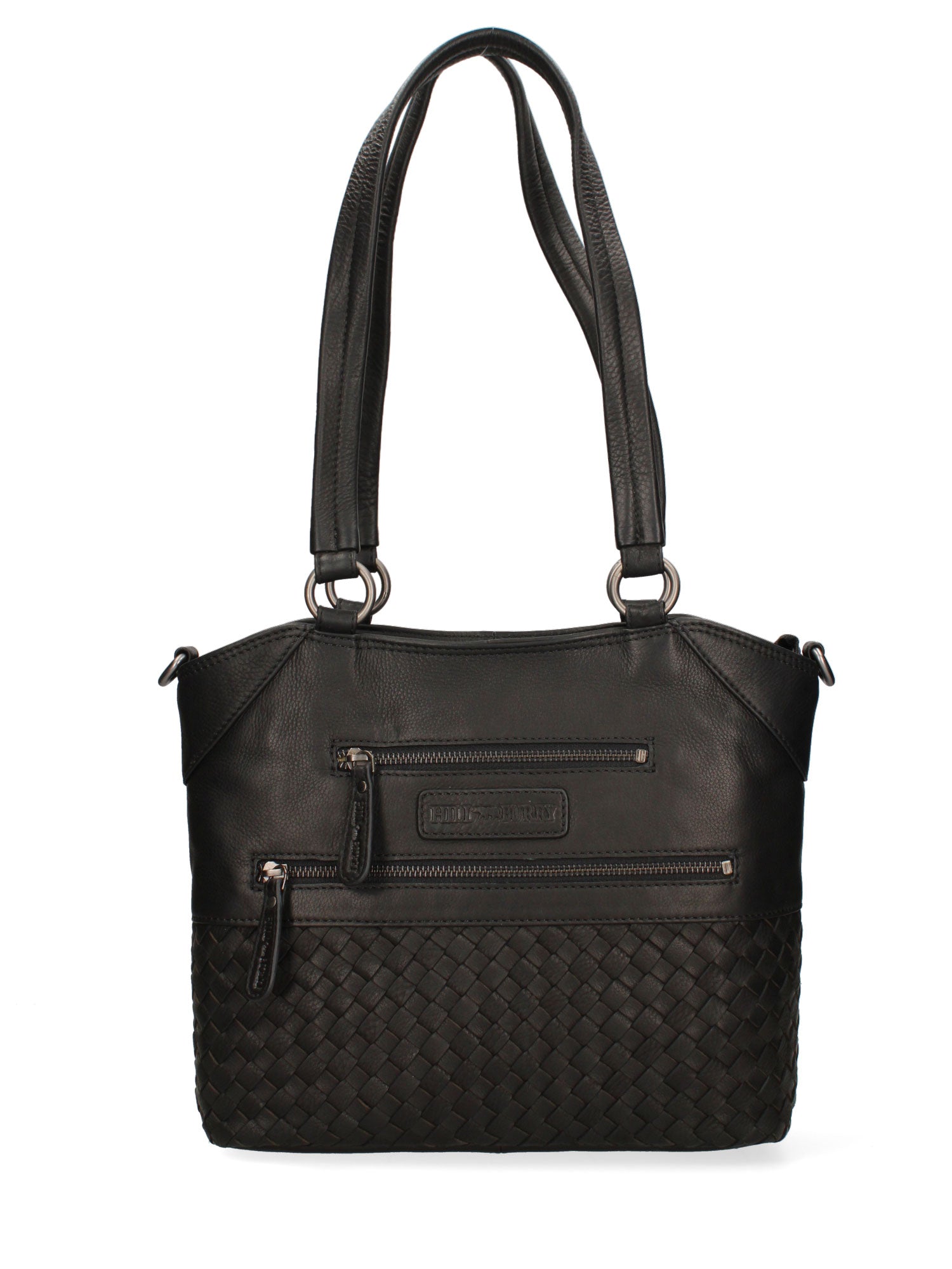 Borsa a Spalla in Vera Pelle Nero