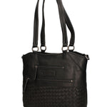 Borsa a Spalla in Vera Pelle Nero