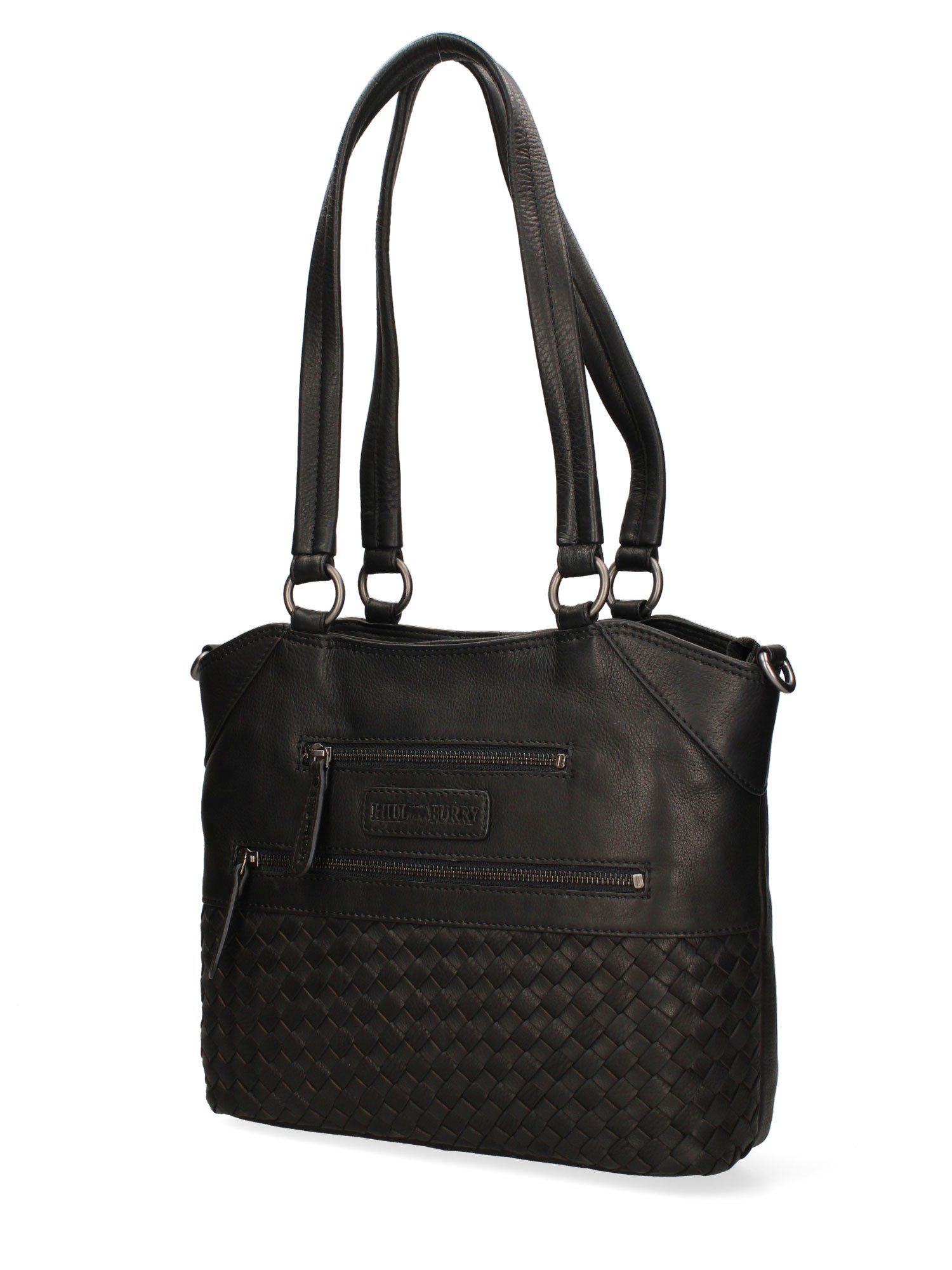 Borsa a Spalla in Vera Pelle Nero