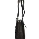 Borsa a Spalla in Vera Pelle Nero