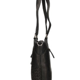 Borsa a Spalla in Vera Pelle Nero