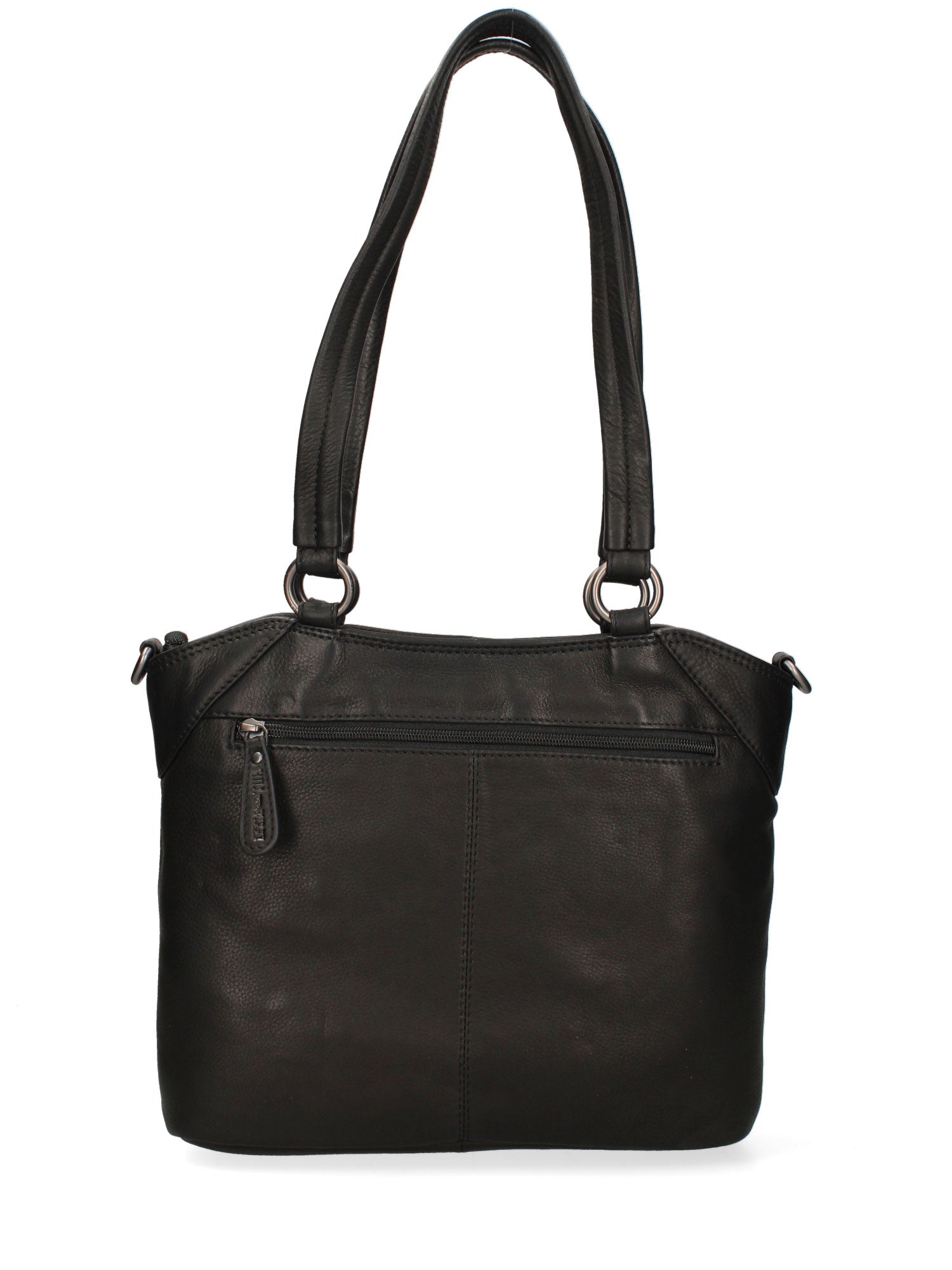 Borsa a Spalla in Vera Pelle Nero