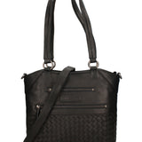 Borsa a Spalla in Vera Pelle Nero