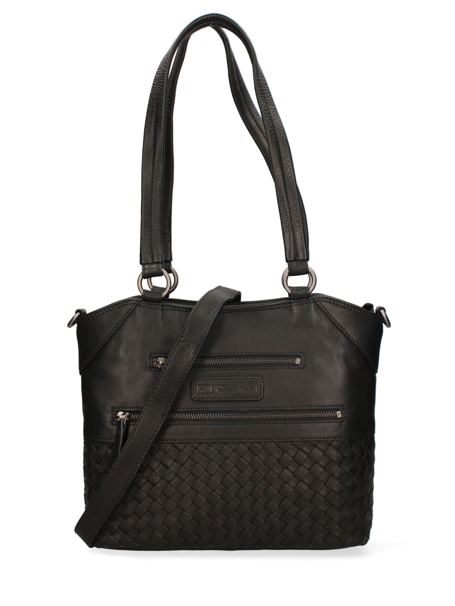 Borsa a Spalla in Vera Pelle Nero