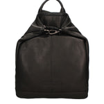 Borsa a Mano Convertibile in Zaino in Vera Pelle Nero