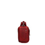 Borsa da Cintura in Vera Pelle Rosso