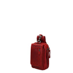 Borsa da Cintura in Vera Pelle Rosso