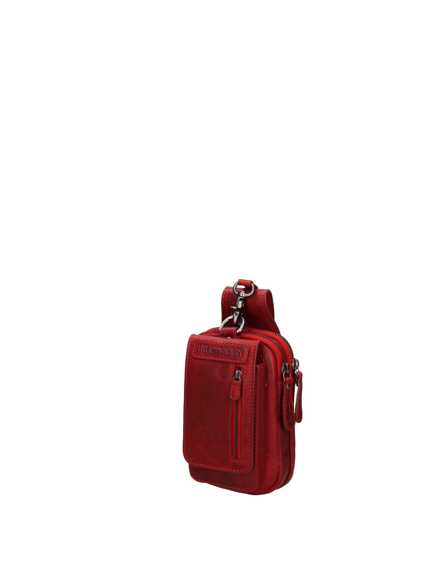 Borsa da Cintura in Vera Pelle Rosso