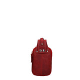 Borsa da Cintura in Vera Pelle Rosso